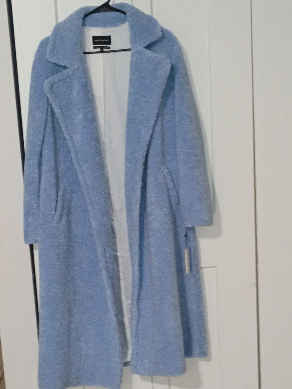 Banana Republic Powder Blue Teddy Long Coat